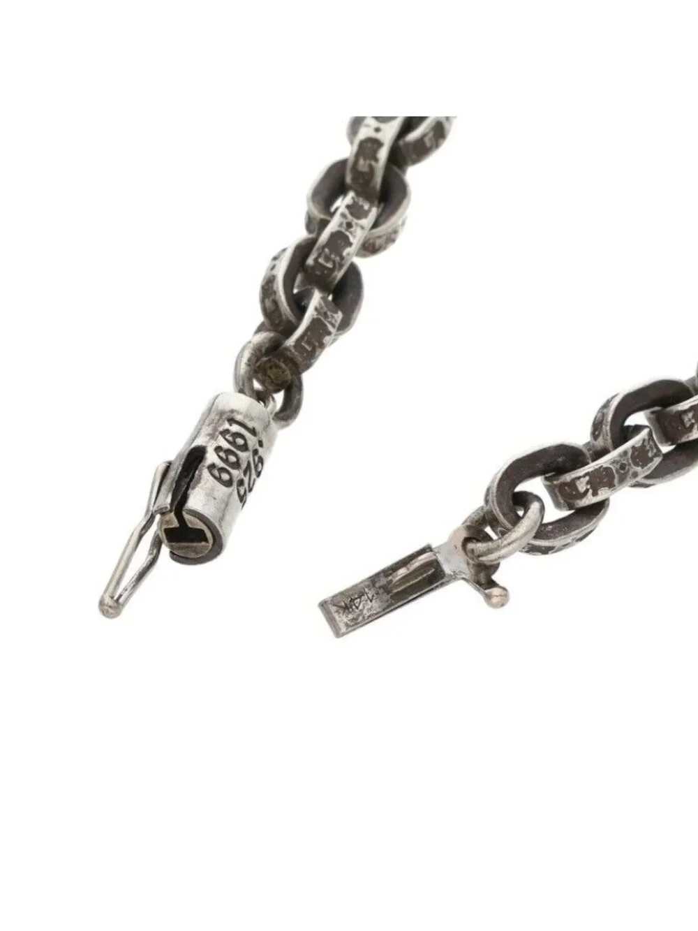 Chrome Hearts Paper Chain 20 Silver Necklace